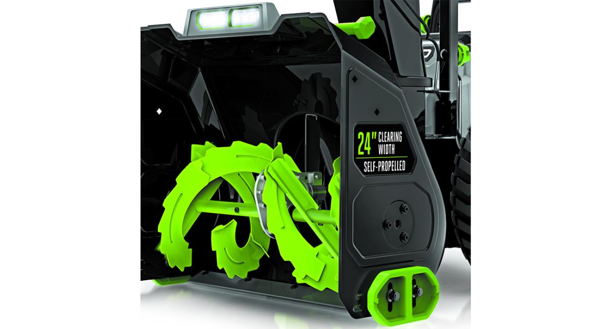 Kit spazzaneve SNT2400E  EGO + 2 Batterie 7,5 AH + 2 Caricabatteria rapido. AUTUNNO 2024